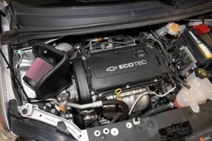 Chevrolet Sonic Performance Air Intake - K&N Engineering - Typhoon Cold Air - Silver - `12-`17